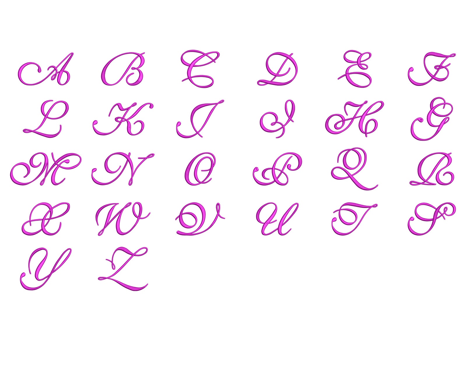 Embroidery Font , Machine Embroidery Design , Monogram Font - Etsy Machine embroidery font designs