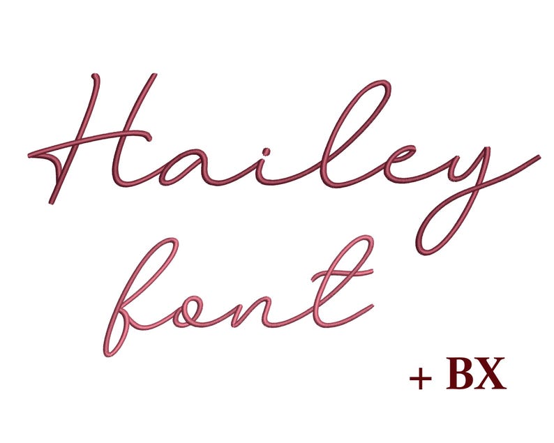 BX Script & Block Embroidery Font Bundle (digital Download) - Etsy