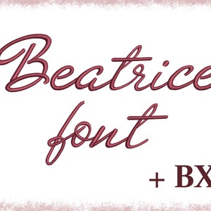 Script BX embroidery font , A-Z embroidery designs for machine embroidery , Cursive varsity font Beatrice for embroidery, Cute alphabet