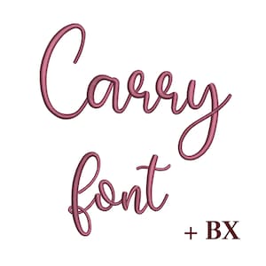 Cursive curly embroidery font alphabet Carry , Machine embroidery design , BX script embroidery font