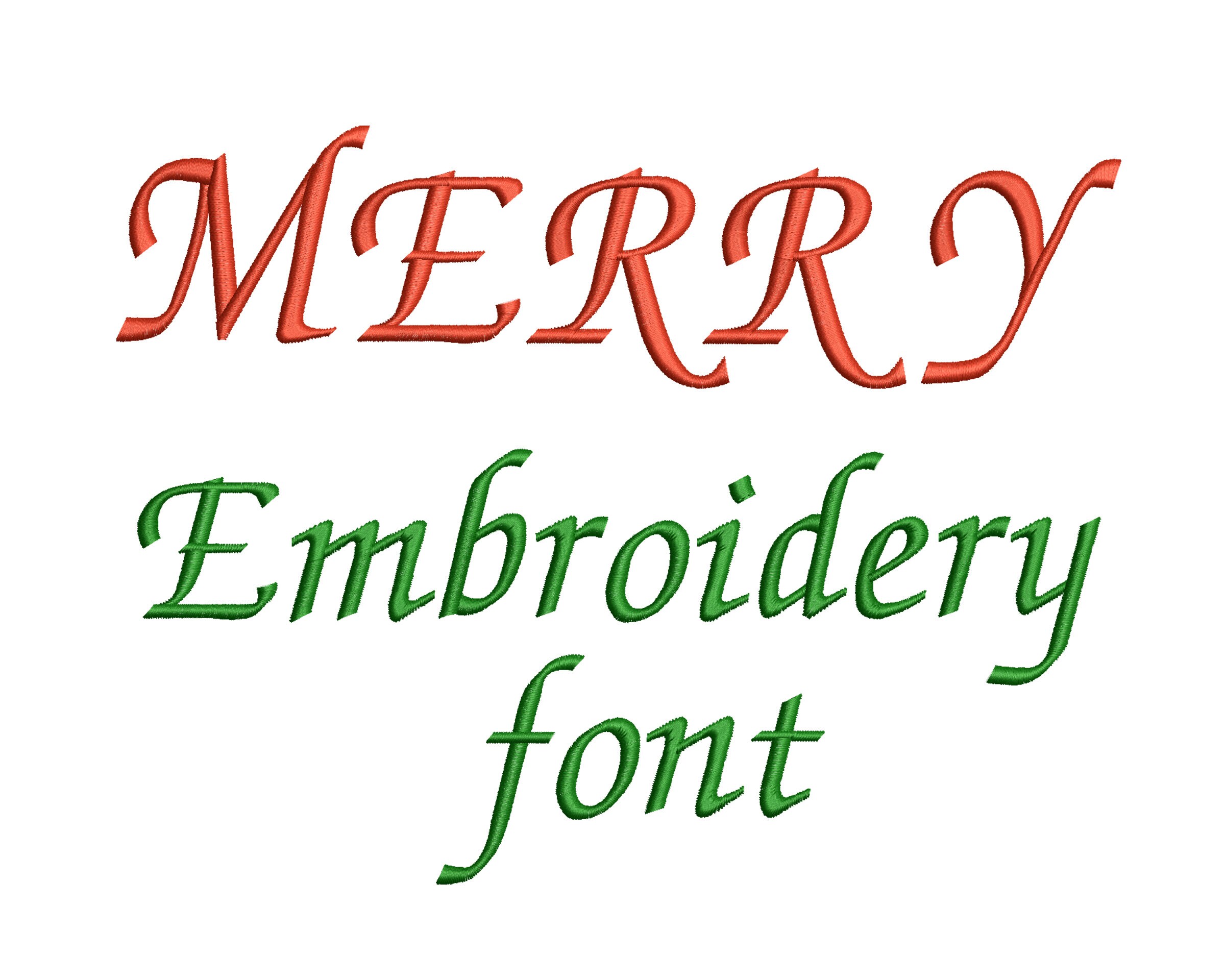 Merry embroidery font bx font embroidery files for machine  etsy