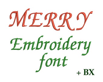 Christmas Embroidery font , Small Machine embroidery designs Merry , Mini BX font 6 sizes