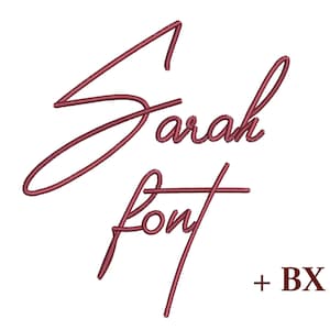 Schreibschrift Handstickschrift Sarah , Stickdatei , chess Monogramm Schrift für Maschinenstickerei