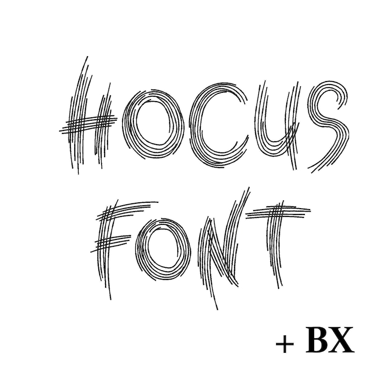 Halloween Embroidery Font Hocus , Machine Embroidery Design , Modern ...