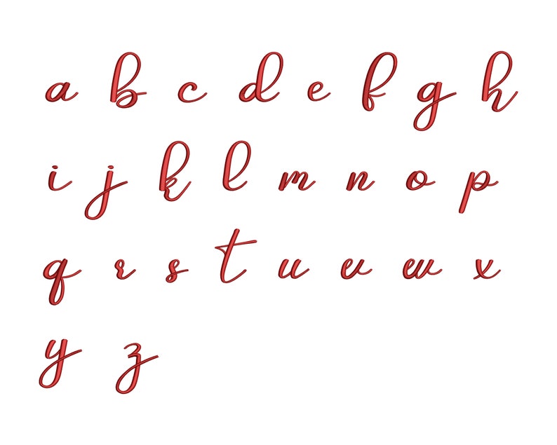 Honey Cursive Machine Embroidery Font , BX Script Font , Machine ...