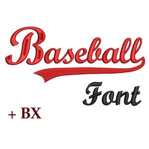 Baseball Machine embroidery font , Baby boy Embroidery designs for machine , BX font