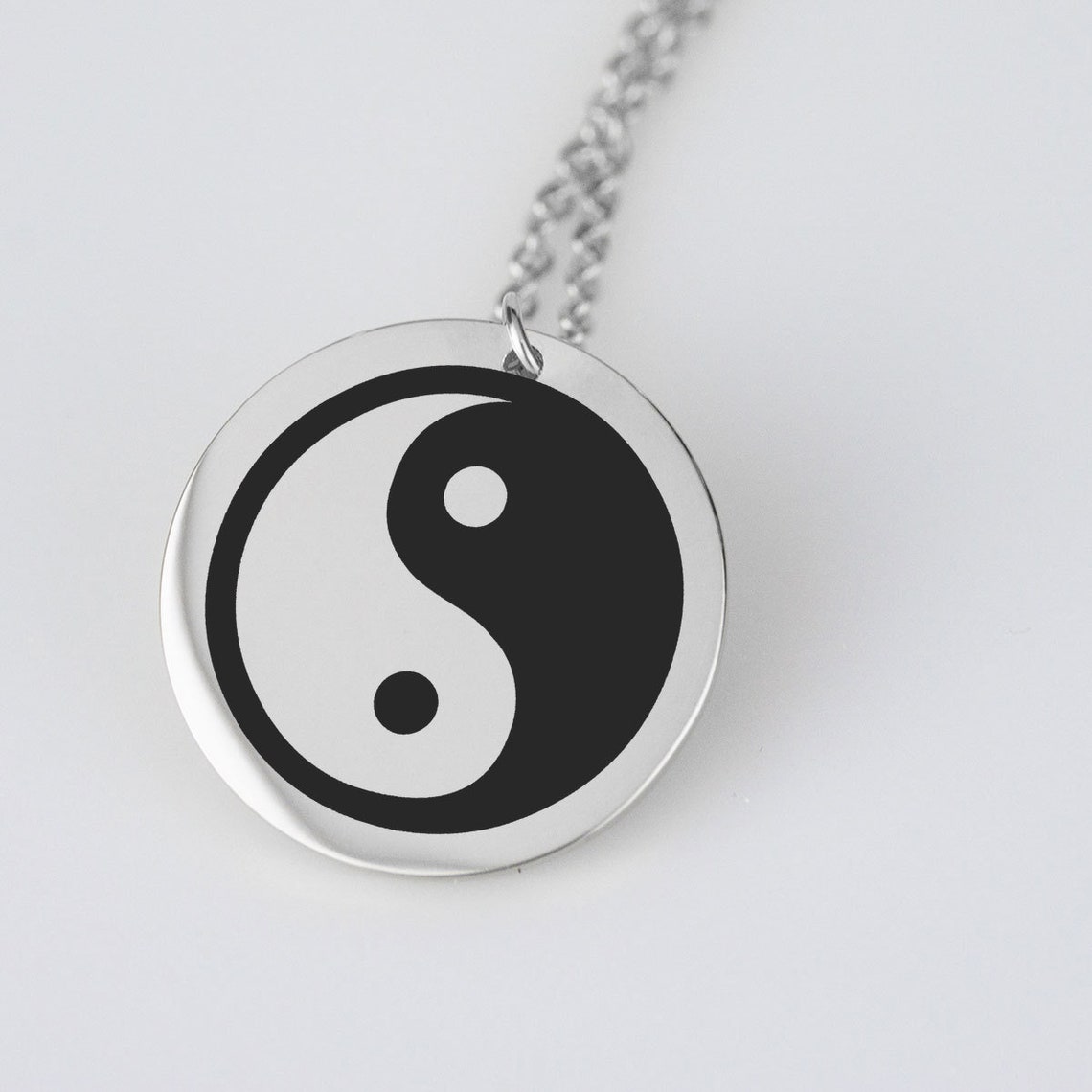 Collar de oro Yin Yang /joyería Yin Yang/Collar Dainty Yin Etsy