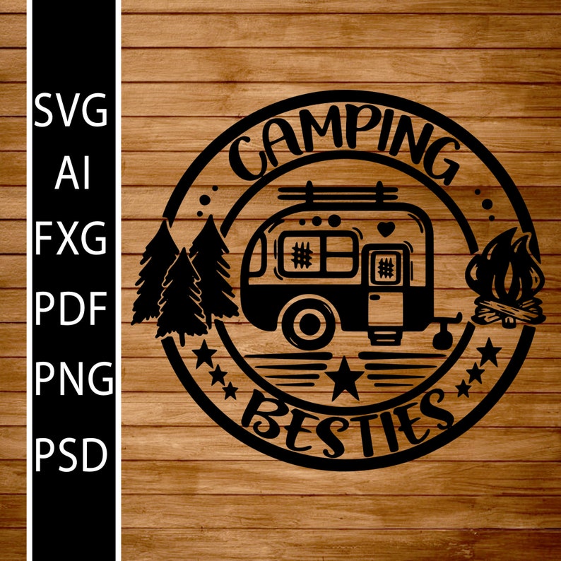 Download Camping Besties Camping Besties Svg Camper Svg Camping | Etsy