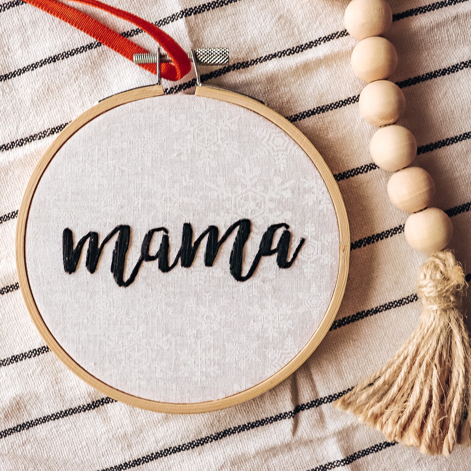 Mama Embroidered Ornament Keepsake New Mother New Baby Etsy