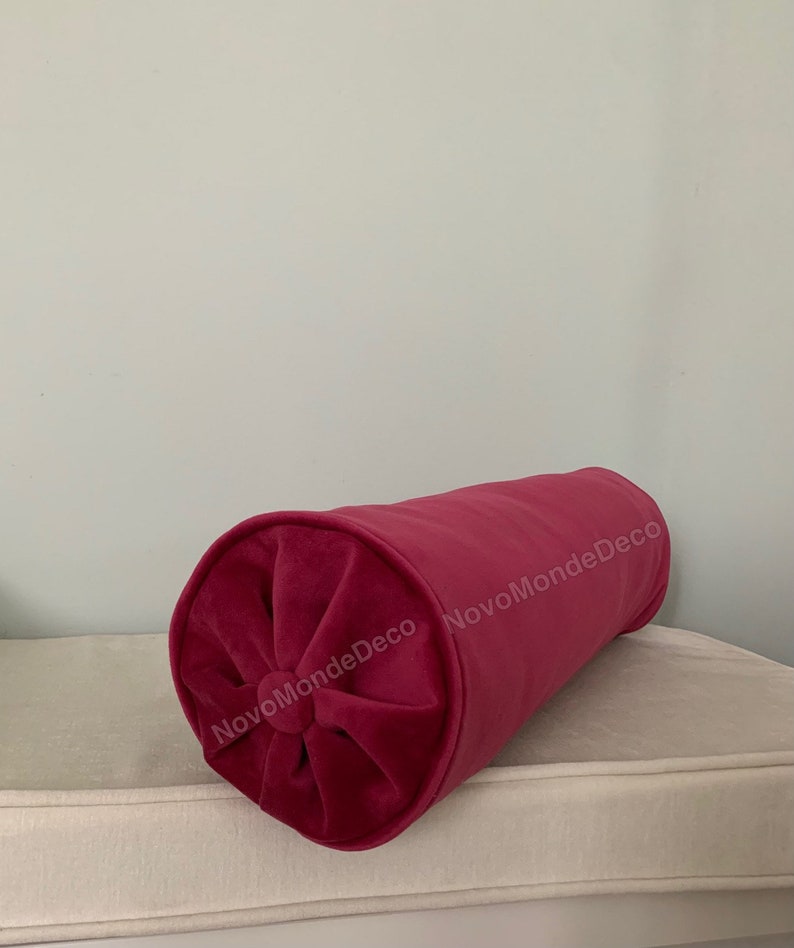 Velvet Bolster Pillow Cover many Sizes Available Etsy UK