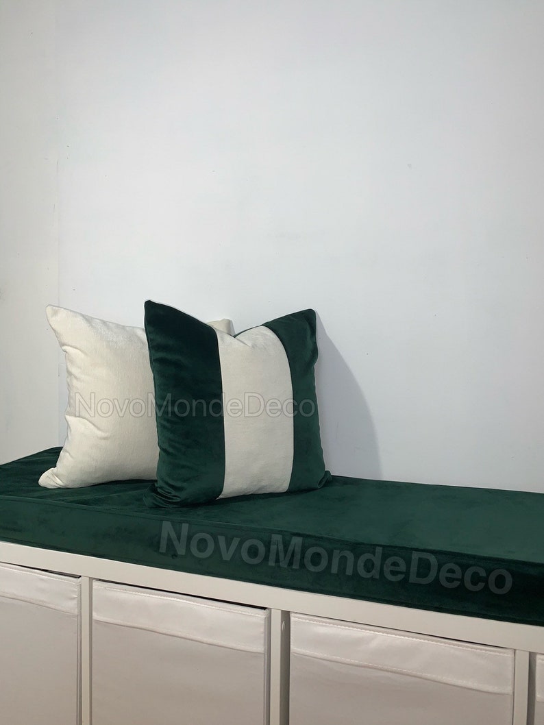 Dark Green Velvet Seat Cushion Cover for IKEA Kallax Window | Etsy