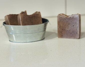 Coconut milk all-natural handmade soap triple coconut colloidal oats exfoliating 100% organic soap beachy FAST SHIPPING!