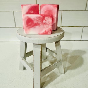Sweet Strawberry and coconut milk handmade soap 100% organic soap summer soap unique gifts FAST SHIPPING