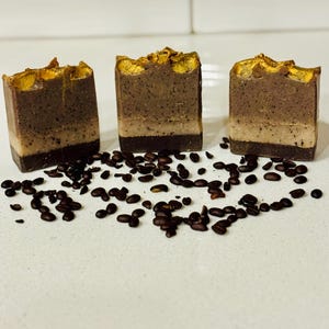 Caramel Macchiato all-natural handmade soap exfoliating soap 100% organic soap coffee soap FAST SHIPPING
