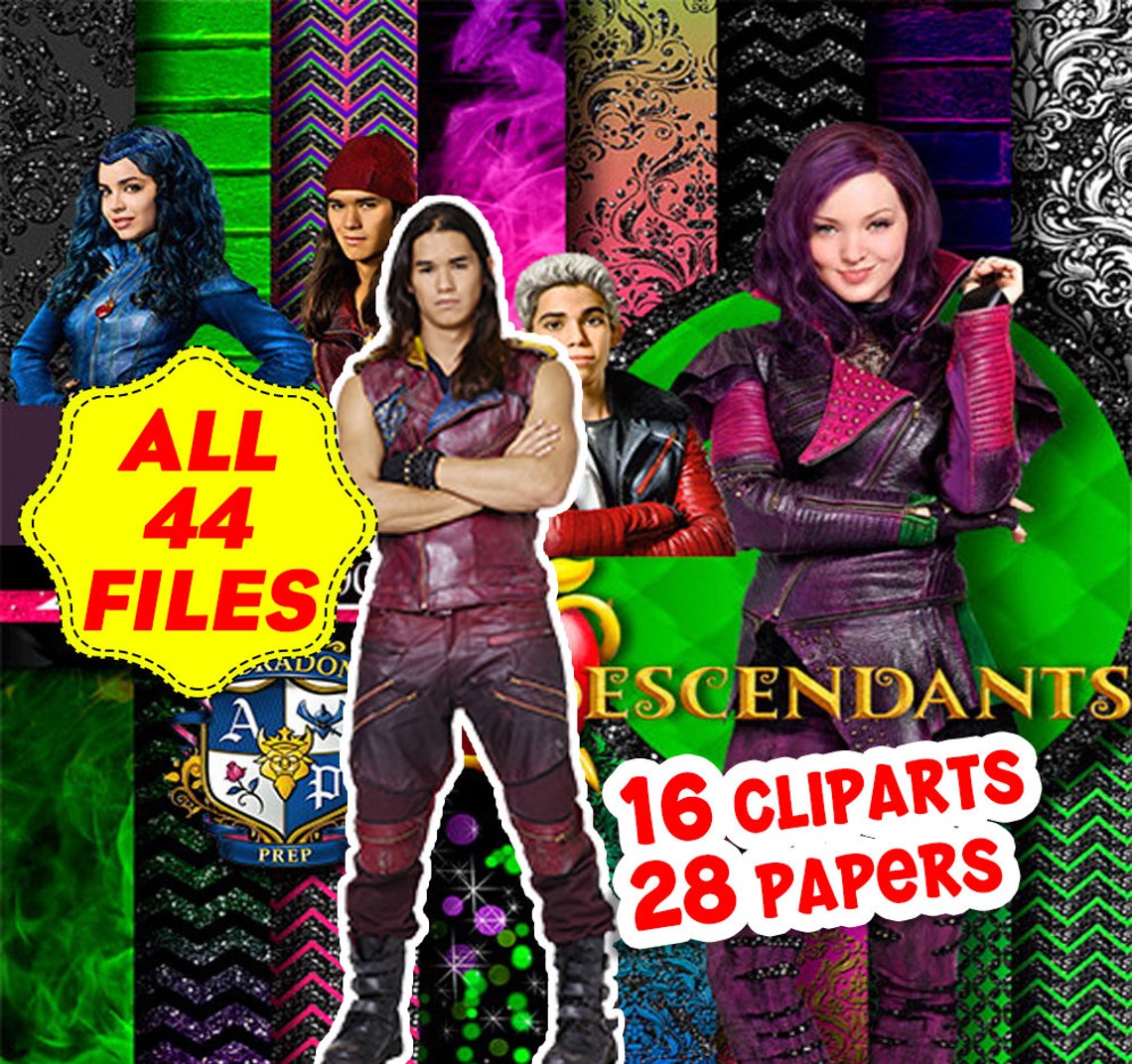 Descendants Clipart Descendants Paper Descendants PNG | Etsy