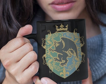 Griffin Coffee Mug: Mythological Gryphon, Wizard Mug - 11oz