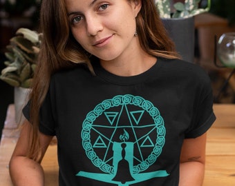 Witchy Bell Book And Candle T-Shirt, Witch T-Shirt, Witchy T-Shirt , Pagan T-Shirt