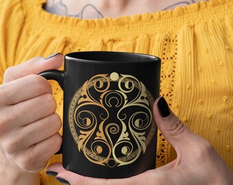 Moon Goddess Mug, Witchy Mug, Witch Mug, Spiral Goddess Mug, Pagan Mug, Boho Mug, Coffee Mug
