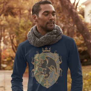 Griffin T-Shirt, Gryphon T-Shirt, langärmliges T-Shirt, Mythologie T-Shirt