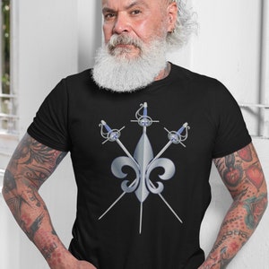 Musketeer T-shirt, Rapier T-Shirt, Swordsman Shirt, Hema Shirt, Fencing T-Shirt