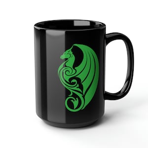 Celtic Dragon Mug, Dragon Mug, Celtic Mug, Mythology Mug, Coffee Mug