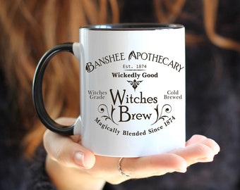 Witches Brew Mug: Halloween Witchy Coffee Mug, 11oz