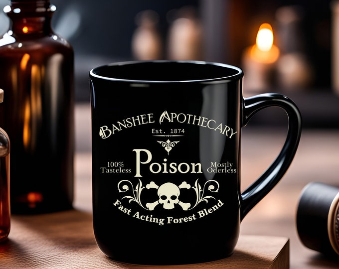 Halloween Witchy Poison Mug, Witch Mug, Witches Poison Mug, Halloween Mug, Fall Mug, Gothic Mug, 11oz Mug