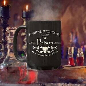 Halloween Witchy Poison-mok, heksenmok, heksengif-mok, Halloween-mok, herfstmok, gotische mok