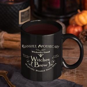 Witch Mug, Witchy Mug, Witches Brew Mug, Halloween Witch Mug, Halloween Mug, Witchy Coffee Mug, Black mug 11oz