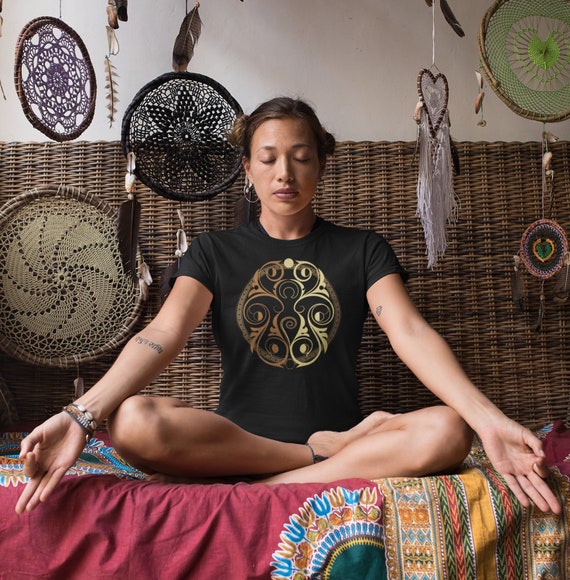Moon Goddess T-Shirt, Witchy T-Shirt, Witch T-shirt, Spiral Goddess T-Shirt, Pagan Shirt, Boho T-shirt for her