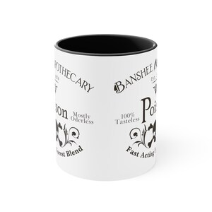 Taza de Halloween con veneno de bruja, taza de bruja, taza de Halloween, taza de otoño, taza gótica, taza decorativa de 325 ml imagen 4