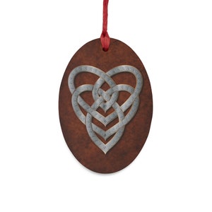 Viking Celtic Knot Motherhood Ornament - Norse Yule Décor, Celtic Pagan Ornament, Unique Holiday Gift