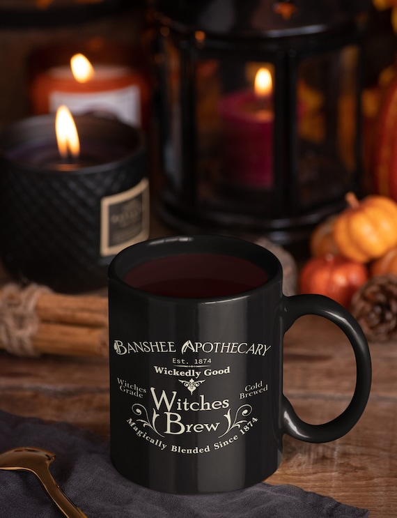 Witch Mug, Witchy Mug, Witches Brew Mug, Halloween Witch Mug, Halloween Mug, Witchy Coffee Mug, Black mug 11oz