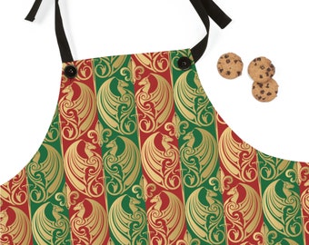 Fantasy Dragon Apron: Mythical Kitchen Accessory