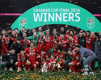 Liverpool Carabao Cup Winners 2024 A4 Photo Print