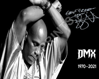 DmX Rapero Earl Simmons Copia firmada A4 Photo Print