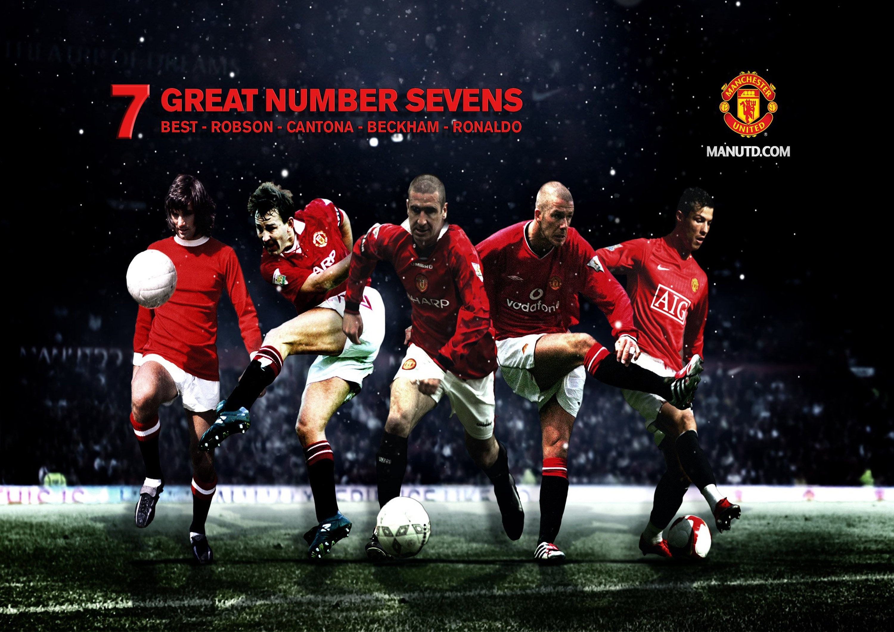 Manchester United Legend Number 7s A4 Photo Print Etsy UK