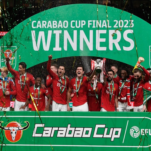 Manchester United Carabao Cup 2023 A4 Photo Print