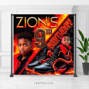 Sneaker Banner, Shoes Backdrop, Sneakerhead Wall Decor, Sneakers Sign, Custom banner, File for self-printing - SNB07