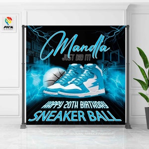 Sneaker Ball Backdrop | Sneaker Banner | Sneaker Party backdrop | Sneaker Photo backdrop | Sneaker Birthday backdrop | DIGITAL FILE | SNB43
