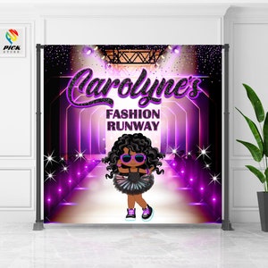 Fashion Show Backdrop | Runway Show Banner | Catwalk Show Party backdrop | Couture Show backdrop | Fashion Birthday  | DIGITAL FILE | FSH01