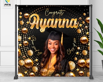 Personalized Graduation Backdrop: Class of 2024/2025, Prom Send Off (DYI File)