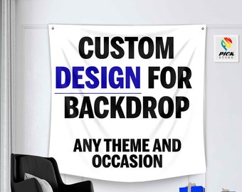 Personalized Backdrop Design: Custom Photo Banner (Only Digital File) - PP01