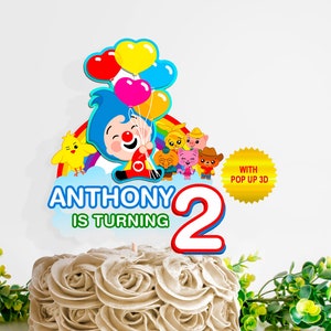 DIGITAL FILE | Clown Cake topper | Clown Cake Decoration | Clown Cake Party | Clown Centerpiece | Clown Topper for decoration | PLM01