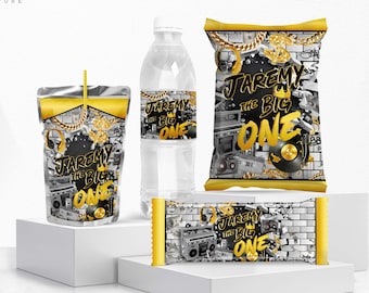 90s Hip Hop Party Bundle: Chips, Bottle, Candy, Juice (DIY FILE)
