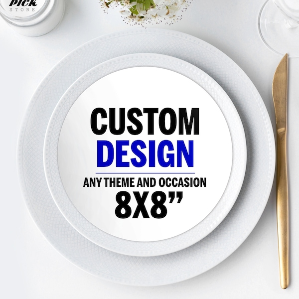 Custom Charger plate insert DESIGN for all occasions | Custom Charger insert A la carte | Custom decoration for plate | DIGITAL FILE | PP01