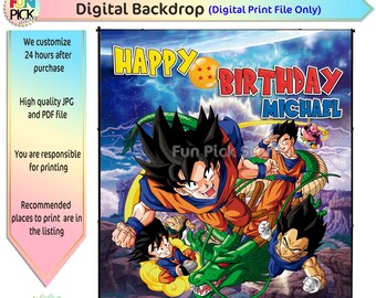 Dragon Ball Z Party Etsy Dragon Ball Z Party Etsy