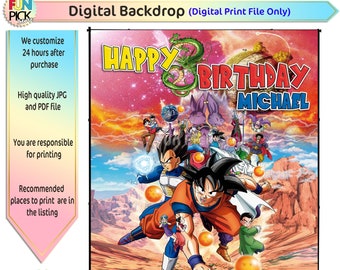 Dragon Ball Z Party Etsy Dragon Ball Z Party Etsy
