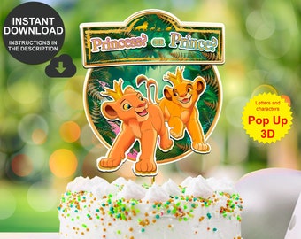 Lion King Cake Topper Etsy Lion King Cake Topper Etsy
