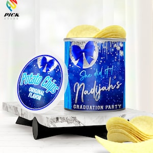 Graduation Potato Chip Label: Prom Send Off, Editable Template (DIY FILE)